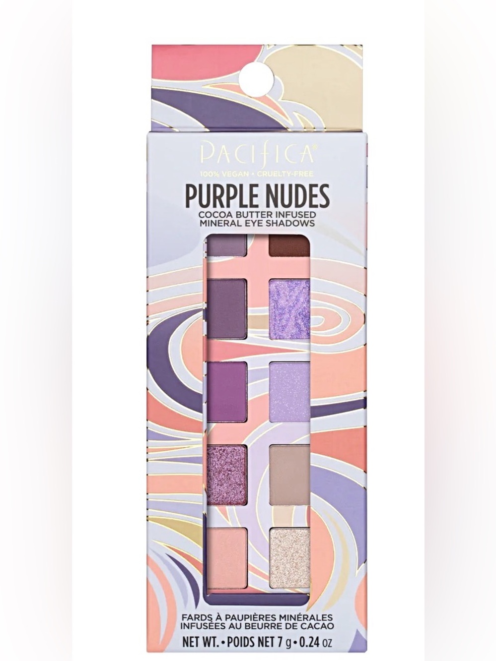 🆕 Pacifica Purple Nudes Mineral Eyeshadow Palette - Lilac, Mauve, Pink, Lavender